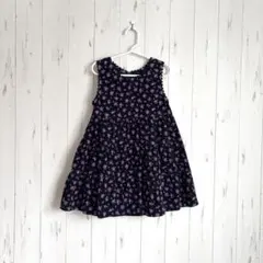 花柄コーデュロイワンピース　110