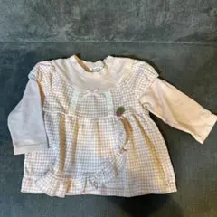 Pampelino ギンガムチェック Tシャツ 90