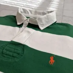 POLO Ralph Lauren 長袖ポロシャツ 厚手 ボーダー L