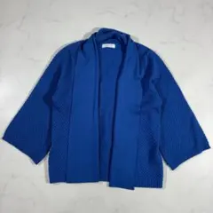 美品✨anySiS カーディガン ショール風 青 2（E724）のサムネイル