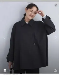 green label relaxing テントライン ミドル コート トレンチ