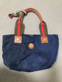 最終値下げオロビアンコ　トートバッグ　レディース　ナイロン　ブルー