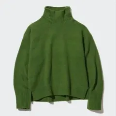 UNIQLO ユニクロ　レディース　ハイネック　ニット　セーター　スフレヤーン