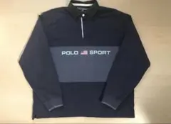 POLO SPORT ラガーシャツ XXL ネイビー - メルカリ