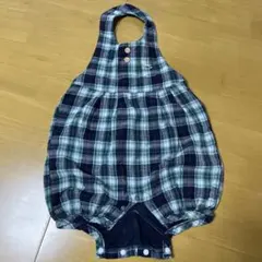コトリ　Cottoli チェック柄　ロンパース 80cm