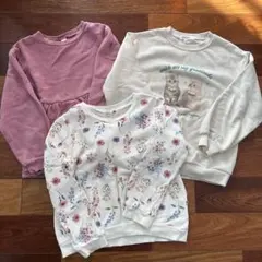 女の子トレーナー　3枚セット　120cm