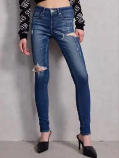 GYDA ダメージ スキニーデニム