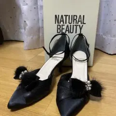 NATURAL BEAUTY ブラックハイヒール　23cmのサムネイル