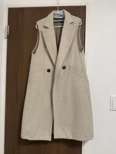ZARA ベージュ ダブルブレスト ジレ ベストXS