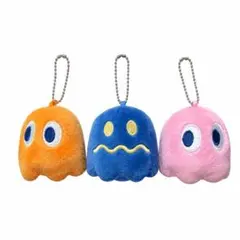 パックマン ゴースト ぬいぐるみキーホルダー 3種セット