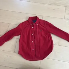 Ralph Lauren ボタンダウンシャツ 3/3T レッド