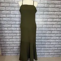 ABITOKYO アビトーキョー グリーン フレア キャミワンピース ドレス