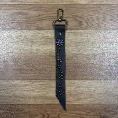 スタッズキーホルダー　ハンドメイド品　アメカジ HTC CALEE 風　花柄