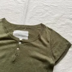 NATURAL LAUNDRY リネンヘンリーネックニット size 2のサムネイル