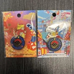 ポケモンセンター広島　福岡 限定 ロゴピンズ 　ピンバッジ