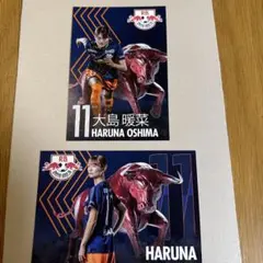 RB 大宮アルディージャWOMEN 大島 暖菜 ポストカード ポスカ 11番