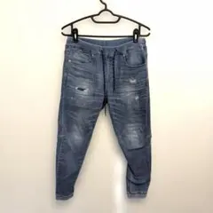 BAY FLOW ジョガーデニム　ストレッチ　ダメージ　3 L