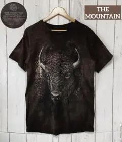 ザ マウンテン バイソン バッファロー　ダークブラウン　Tシャツ タイダイ