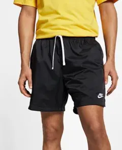 【新品】ナイキ ウーブンショートパンツ　AR2383-010 ブラックホワイトS