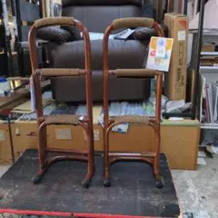 2個セット 布巻きタイプ立ち上がりステッキ つかまり立ちステッキ S
