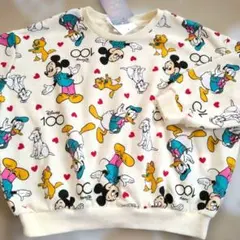 ディズニー　100　キャラクター　ミッキー　ドナルド　トレーナー　新品未使用