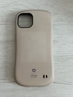【iFace】iPhone14用ケース ベージュ
