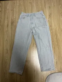 ライトブルー ストレートデニムパンツ