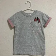 Noeil aime BeBe 双眼鏡 半袖 Tシャツ グレー 120のサムネイル