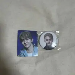 缶バッジと写真カード セット