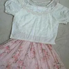 LIZ LISA 重ね着風パワネワンピース