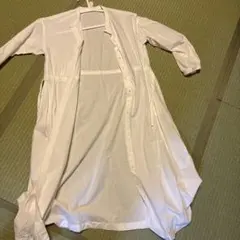 ホワイト ロングチュニック 長袖のサムネイル