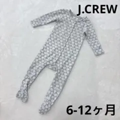 J.CREW ジェイクルー　ハート柄　グレー長袖ロンパース　80cm
