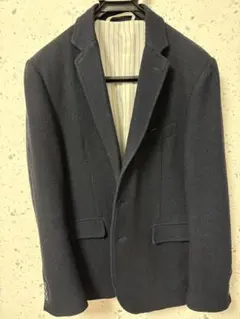 INHERIT ネイビー ビジネスジャケット