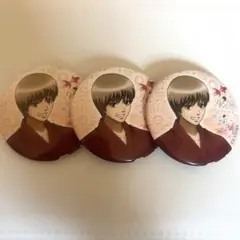 銀魂　沖田総悟　缶バッジ　浴衣　夏祭り　花火