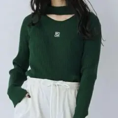 スリットリブニットプルオーバー NICOLE CLUBのサムネイル