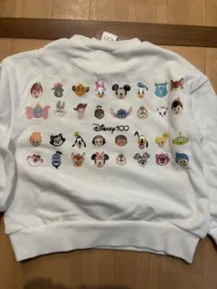 ディズニー 100周年 裏毛トレーナー 110 新品 初期不良あり しまむら