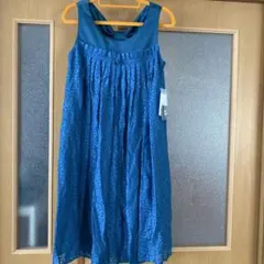 新品　タグ付き　プライベートレーベル　パーティードレス　プリーツ　M ノースリ