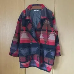 used ネイティブ柄 ジャケット