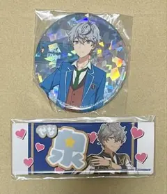 あんスタ　瀬名泉　応援缶バッジ　ロングスクエア型ネーム缶バッジ　セット