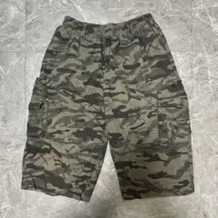 迷彩柄 4XL カーゴハーフパンツ g28