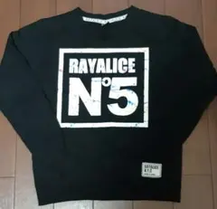 160 RAYALICE 黒 トレーナー