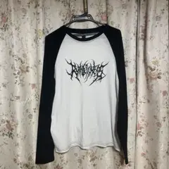 地雷 サブカル系 ラグラン ロングTシャツ 長袖