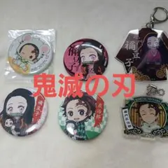 【超美品】鬼滅の刃キャラクターグッズ 缶バッジ セットアクリルキーホルダー可愛い