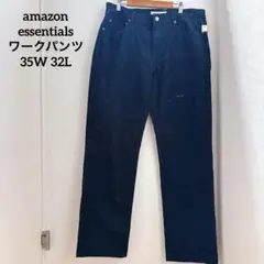 amazon essentials ワークパンツ 【35W 32L】ブルー