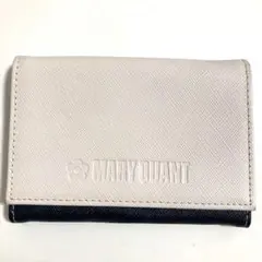 マリークワント バイカラーカードケース 名刺入れ チェーン付き