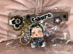 スカルパンダ　アクリルキーホルダー 黒