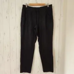 アスレチックワークス【L】スウェットパンツ レディース 黒 ジョガーパンツ 綿混