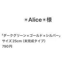 ✴︎Alice✴︎様