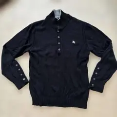 BURBERRY BLACK LABEL ヘンリーネック ニット セーター