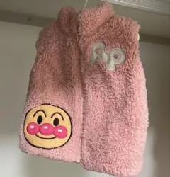 アンパンマン ベビーベスト ピンク 95cm未満